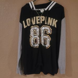 Black Victoria secret hoodie size lg